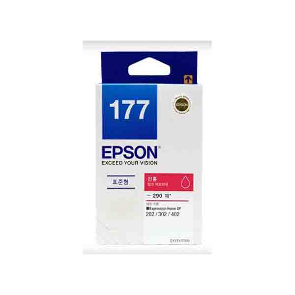 [EPSON] 정품잉크 T177370 빨강 (XP202/290매) 엡손잉크