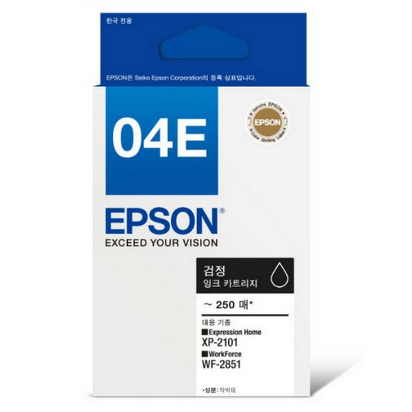 [EPSON] 정품잉크 T04E170 검정 (XP-2101/250매) 엡손잉크