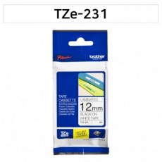 [Brother] TZe-231 라벨테이프 바탕(흰색)/글씨(검정) 12mm