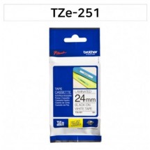 [Brother] TZe-251 라벨테이프 바탕(흰색)/글씨(검정) 24mm