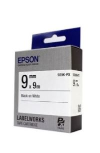 [EPSON] SS9K-PX 라벨테이프 바탕(흰색)/글씨(검정) 9mm