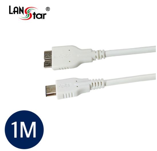 [LANStar] TYPE-C타입 To USB 3.0 마이크로 B 타입 Male 케이블 1M [LS-U31-CM3MBM-1M]