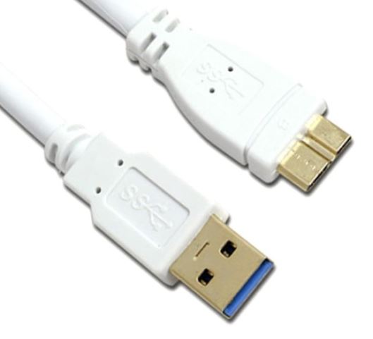 [MachLink] 마하링크 USB 3.0 케이블 [AM-Micro B] 0.3M [화이트/ML-UMB003]