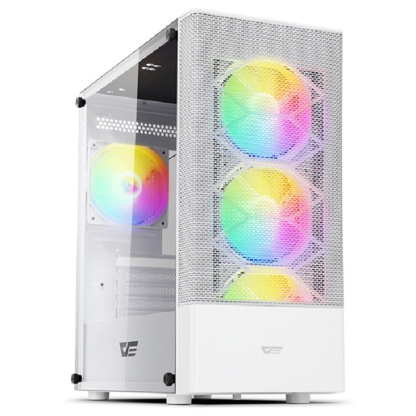 [darkFlash] DK200 MESH RGB ADVANCED 강화유리 (화이트) (미니타워)